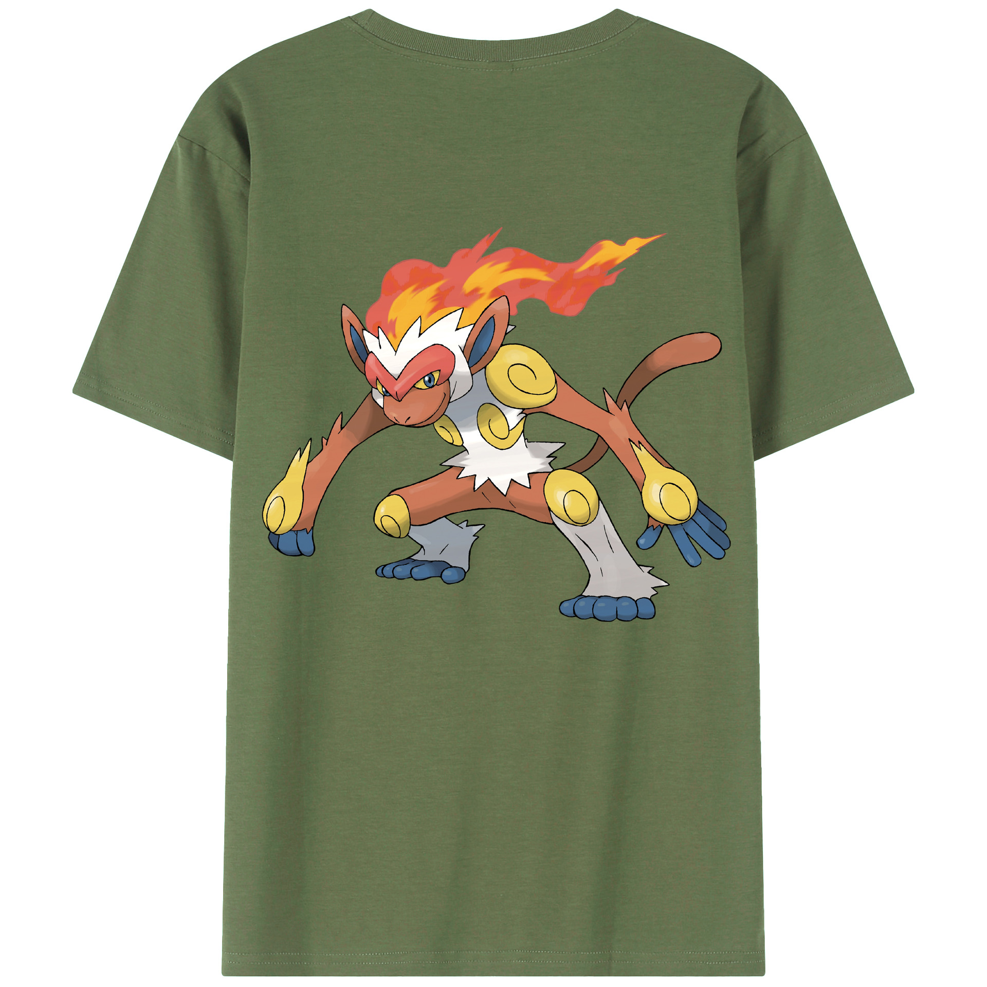 （画像用） ポケットモンスター Pokémon 綿100％ メンズ半袖Tシャツ（バックプリント） 通気性